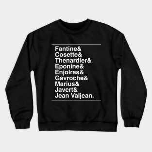 Les Miserables Characters Crewneck Sweatshirt